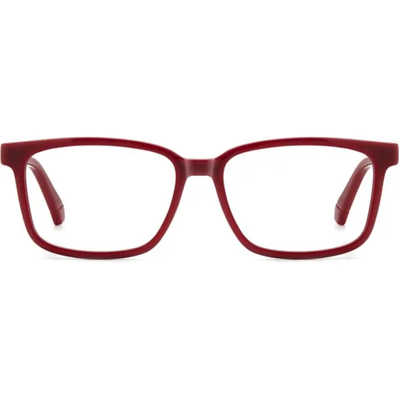 Polaroid PLD D844 Lunettes de Vue Rectangulaires Rouges Unisexe