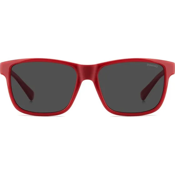 Polaroid Junior PLD 8067/S Lunettes de Soleil Enfant Rouges Polarisées