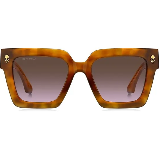 Etro 0113/S Lunettes de Soleil Papillon Havana Marron 52mm