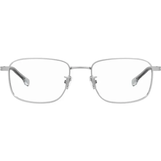 Boss 1821/G Lunettes de vue rectangulaires en titane argenté