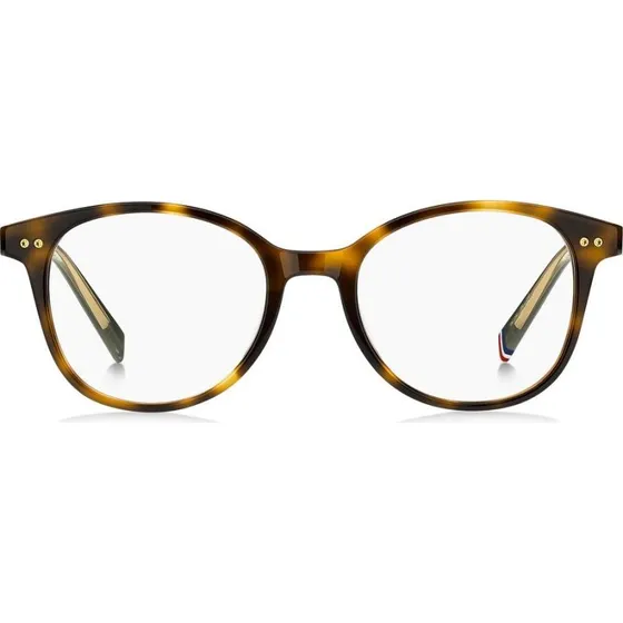Tommy Hilfiger TH 2290 Lunettes de Vue Rondes Havane Femme