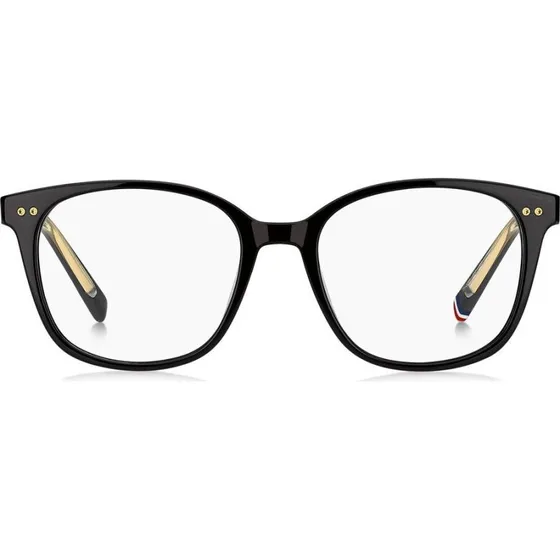 Tommy Hilfiger TH 2291 Lunettes de Vue Carrées Noires pour Femme