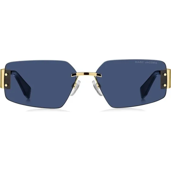 Marc Jacobs Marc 875/S Lunettes de Soleil Rectangulaires Dorées et Bleues
