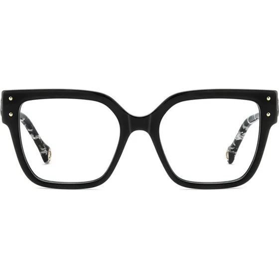Carolina Herrera HER 0325 Lunettes de Vue Carrées pour Femme - Noir