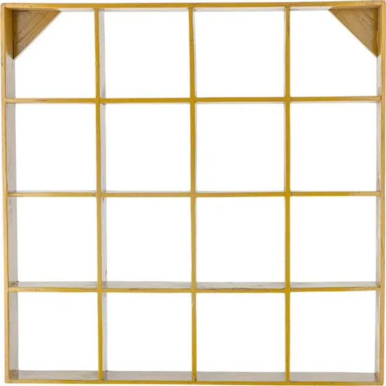 Bloomingville tagre Bekka Jaune Bois Rcupr 70x70x10cm