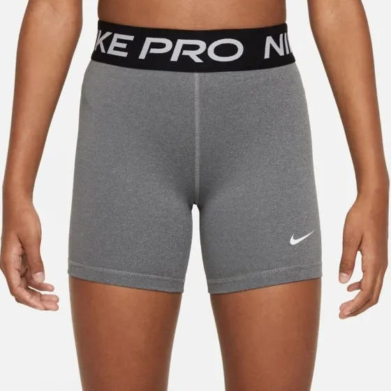 Nike Pro Dri-FIT Shorts 3 Pouces Carbon Heather - Fille