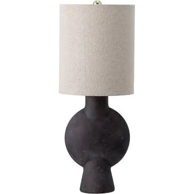 Bloomingville Sergio - Lampe de table en terre cuite marron 54,5 x 20,5 cm