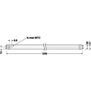 LEDVANCE T8 EXTERNAL P 15W 3000K 1200mm