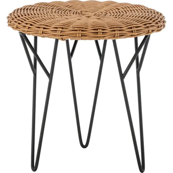 Bloomingville Table basse Roccas Marron Ø46x46 cm Polyrotin