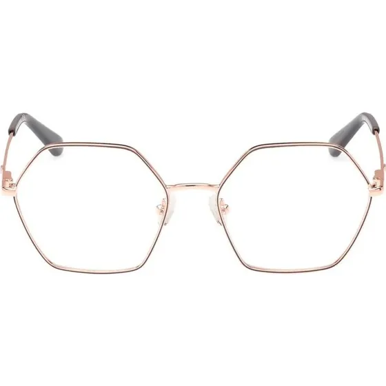 Guess GU2934 Lunettes de Vue Géométriques en Métal Or Rose