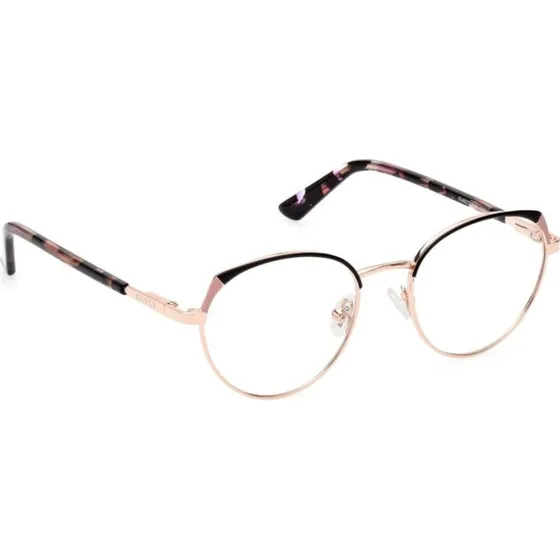 Guess GU8273 Lunettes de Vue Rondes Or Rose