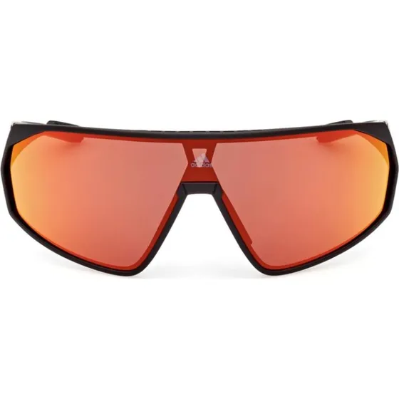 Adidas SP0074 Lunettes de Soleil Unisexe - Noir et Rouge Miroir