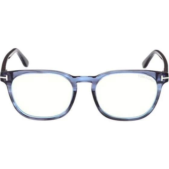 Tom Ford FT5868-B Lunettes de Vue Homme Carrées Bleu Blue Block