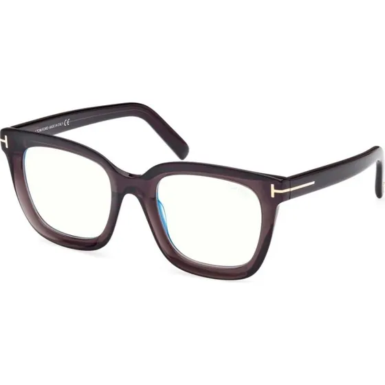 Tom Ford FT 5880-B Blue Block Lunettes de Vue Carrées Grises