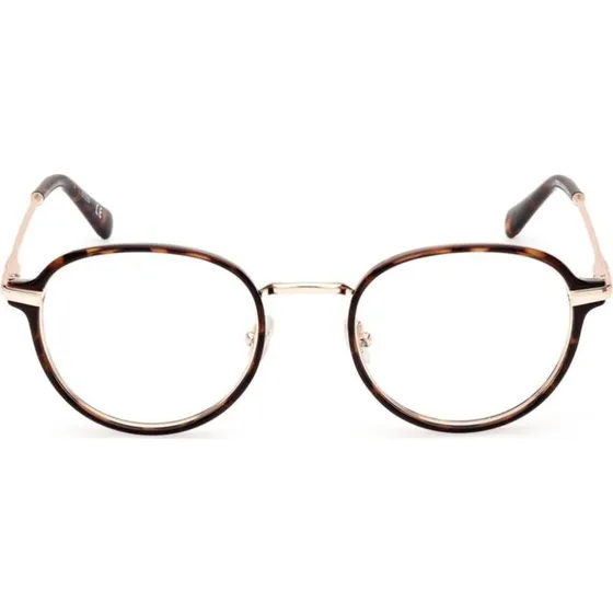 Guess GU50079 Lunettes de Vue Rondes Unisexe - Havane
