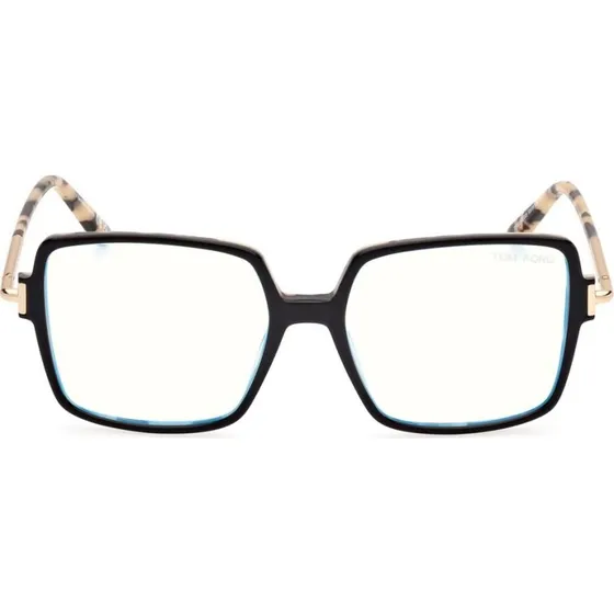 Tom Ford FT5915-B Blue Block Lunettes de Vue Géométriques Noir
