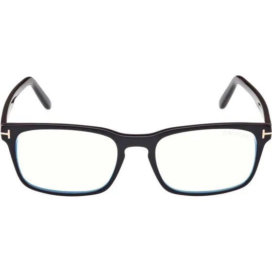 Tom Ford FT 5938-B Blue Block Lunettes de Vue Homme Noir Géométrique