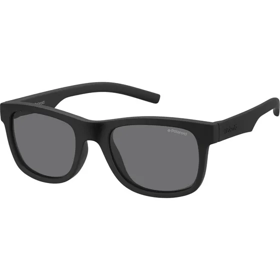 Polaroid Enfant Lunettes de Soleil Carrées Noires Polarisées