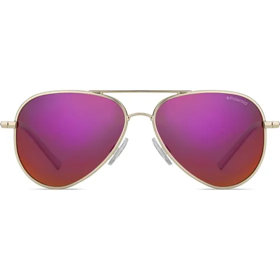 Polaroid PLD 8015/N Kids Lunettes de Soleil Pilote Rose Doré