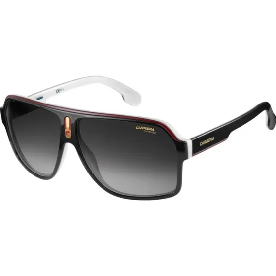 Carrera 1001/S Lunettes de Soleil Géométriques Noires et Grises