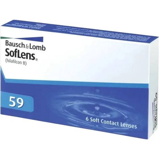 Bausch and Lomb SofLens 59 Lentilles de Contact Mensuelles, 6 Lentilles