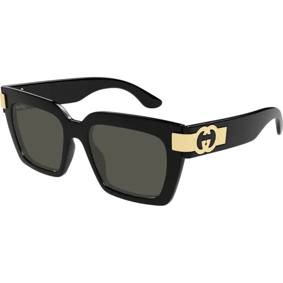 Gucci GG1689S Lunettes de Soleil Papillon Noires et Grises 54mm