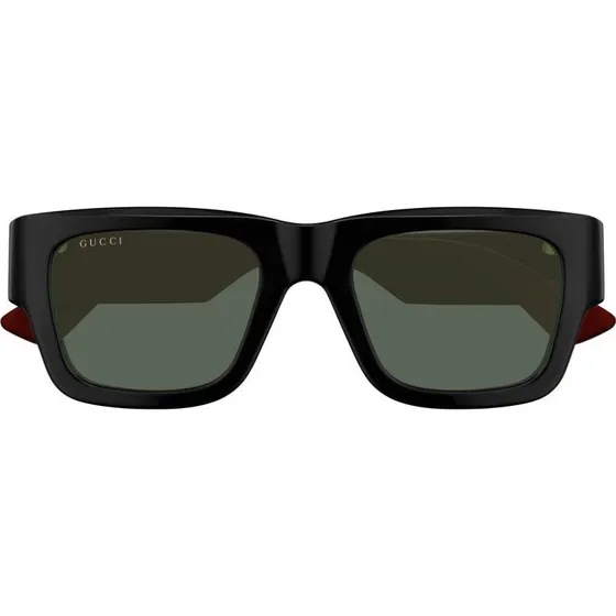 Gucci GG1668S Lunettes de Soleil Carrées Homme - Noir & Gris