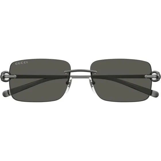 Gucci GG1703S Lunettes de Soleil Carrées Ruthénium