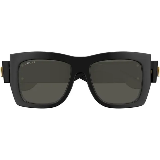 Gucci GG1688S Lunettes de Soleil Papillon Noir et Gris 54mm
