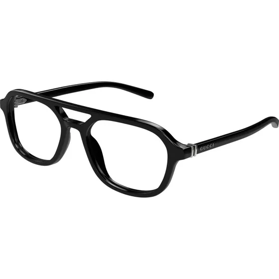 Gucci GG1673O Lunettes de Vue Homme Pilote Noir
