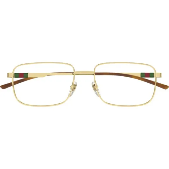 Gucci GG1678O Lunettes de Vue Homme Rectangulaires Dorées
