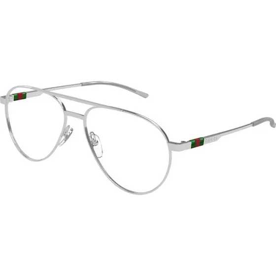 Gucci GG1679O Lunettes de Vue Homme Pilote Argent