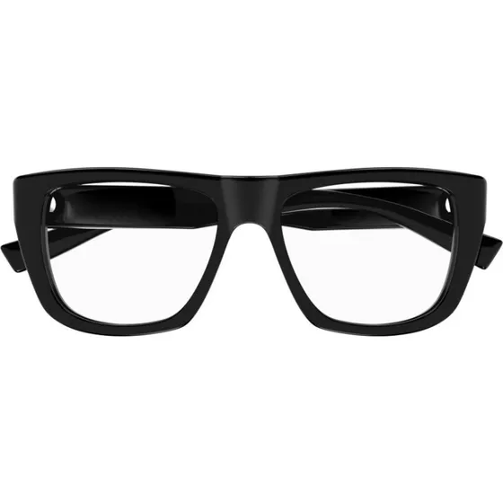 Saint Laurent SL 714 Lunettes de Vue Carrées Noires Unisexe