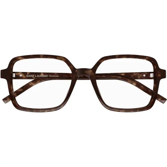 Saint Laurent SL M139 : Lunettes de Vue Carrées Havane pour Femme