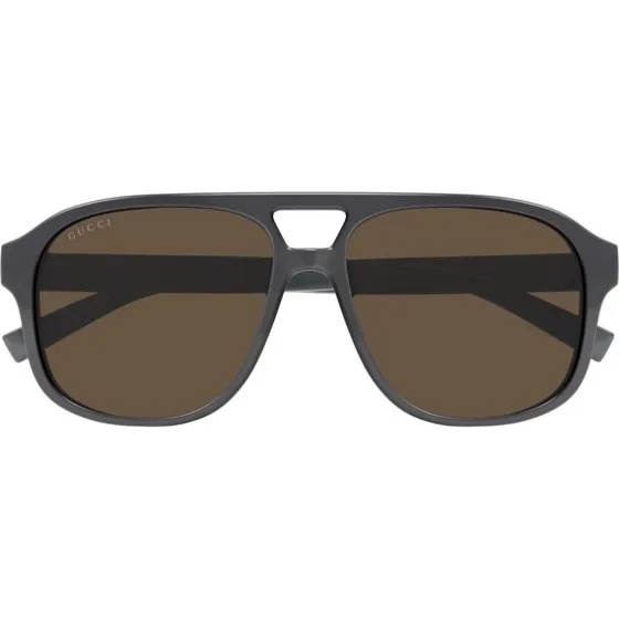 Gucci GG1856S Lunettes de Soleil Pilote Homme - Gris et Marron