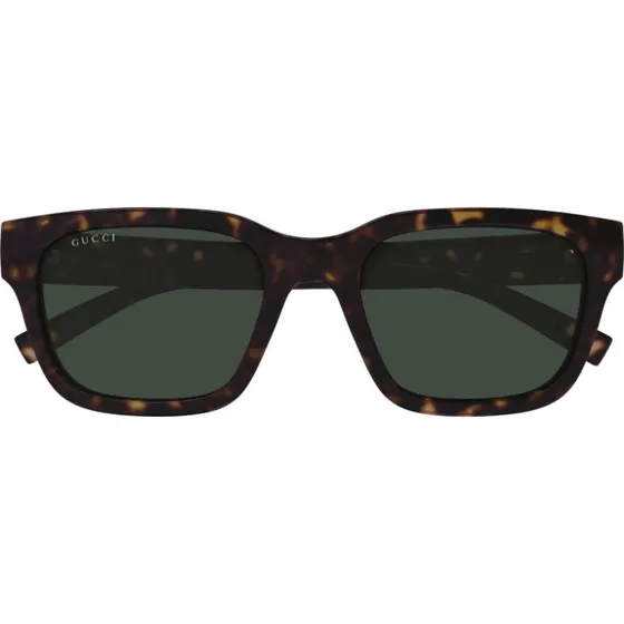 Gucci GG1857S Lunettes de Soleil Carrées Havane Vert 55mm