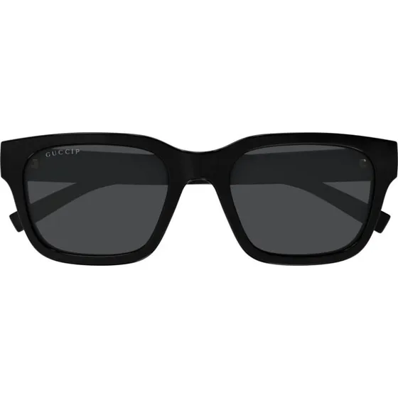 Gucci GG1857S Lunettes de Soleil Homme Carrées Noires Polarisées