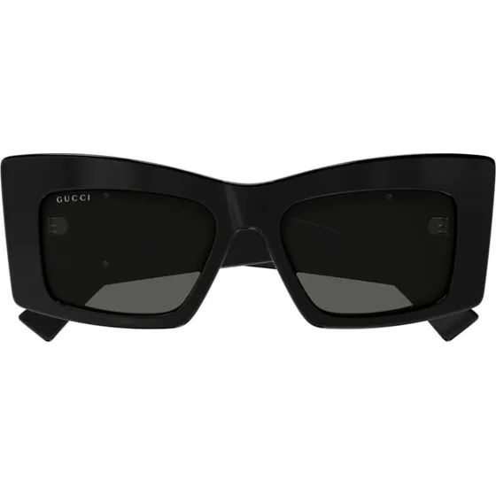 Gucci GG1842S Lunettes de Soleil Papillon Noir et Gris 53mm
