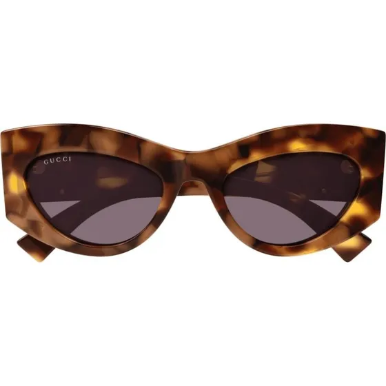 Gucci GG1843S Lunettes de Soleil Oeil de Chat Havane et Violet 53mm