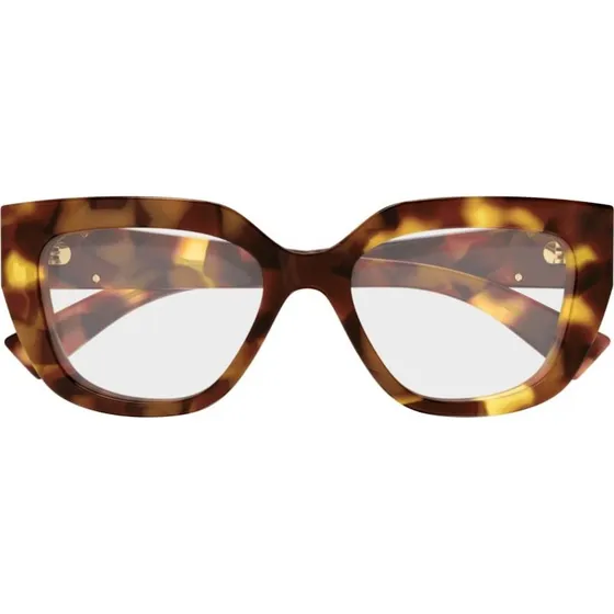 Gucci GG1847O Lunettes de Vue Carrées Havane pour Femme