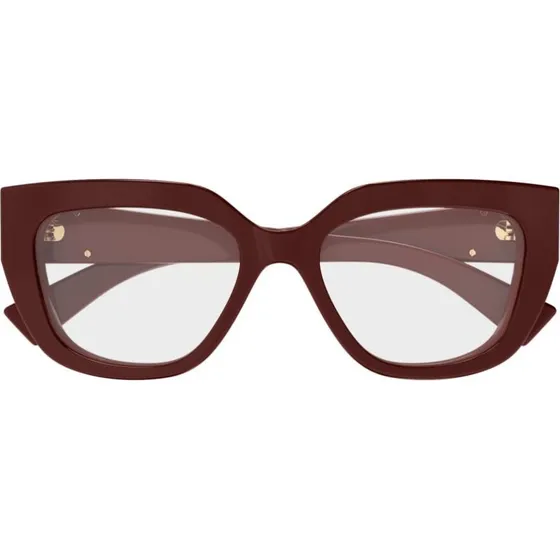 Gucci GG1847O Lunettes de Vue Carrées Rouge pour Femme