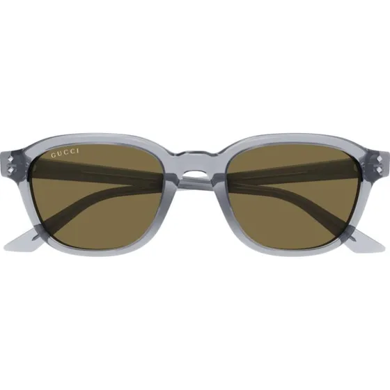 Gucci GG1892S Lunettes de Soleil Rondes Homme - Gris et Marron