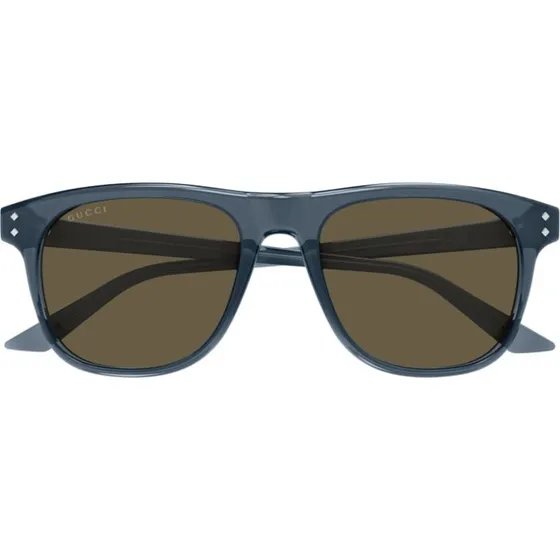 Gucci GG1893S Lunettes de Soleil Carrées Bleues et Marron 53mm