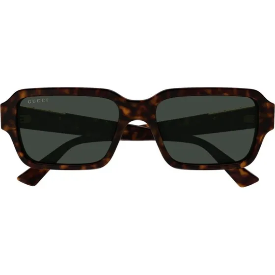 Gucci GG1887S Lunettes de Soleil Homme Carrées Havane Vert 54mm