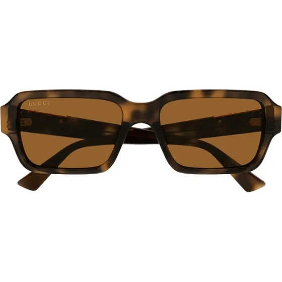 Gucci GG1887S Lunettes de Soleil Homme Carrées Havana Marron 54mm