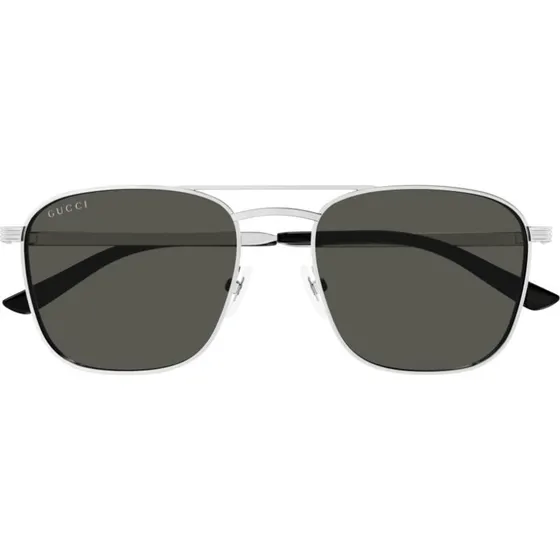 Gucci GG1881S Lunettes de Soleil Homme Argentées Carrées