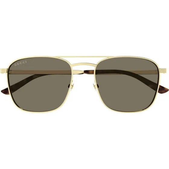 Gucci GG1881S Lunettes de Soleil Carrées Or et Marron 54mm