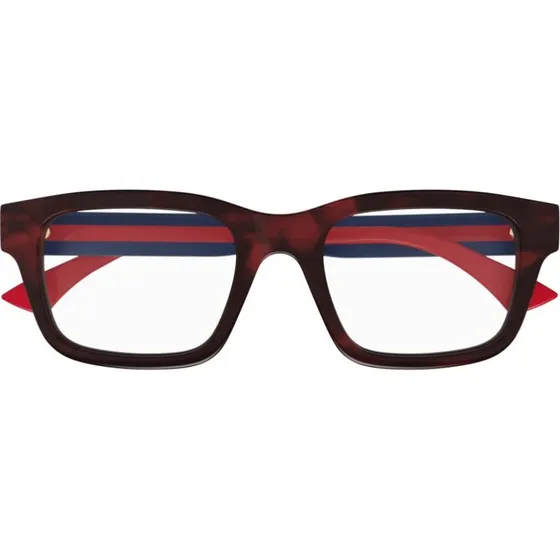 Gucci GG1865O Lunettes de Vue Carrées Unisexe - Havane