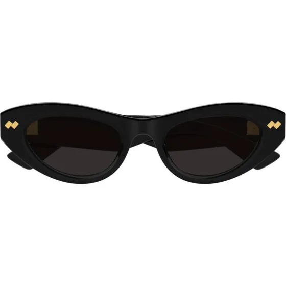 Bottega Veneta BV1350S Lunettes de Soleil Cat Eye Noir et Gris
