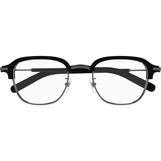 Montblanc MB0390O Lunettes de Vue Carrées pour Homme - Ruthénium